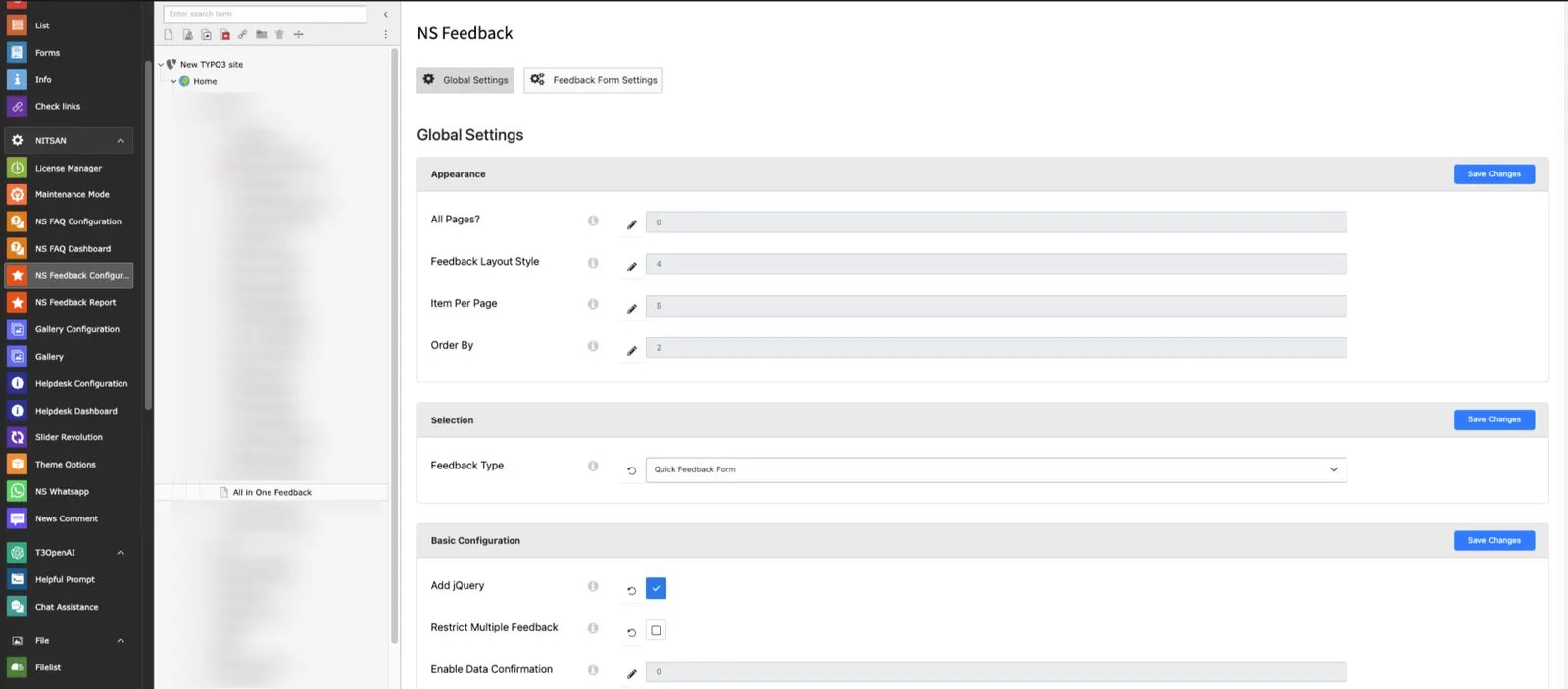 How to configure Global Settings?