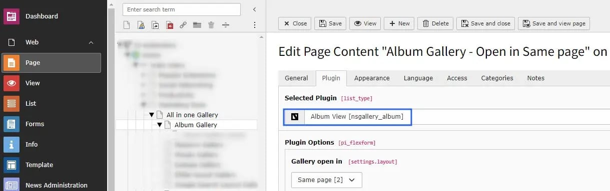 Add Gallery plugin