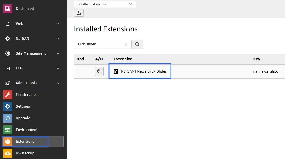 Install Extension