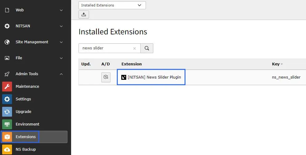 Install Extension