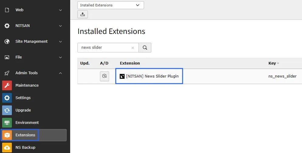 Install Extension