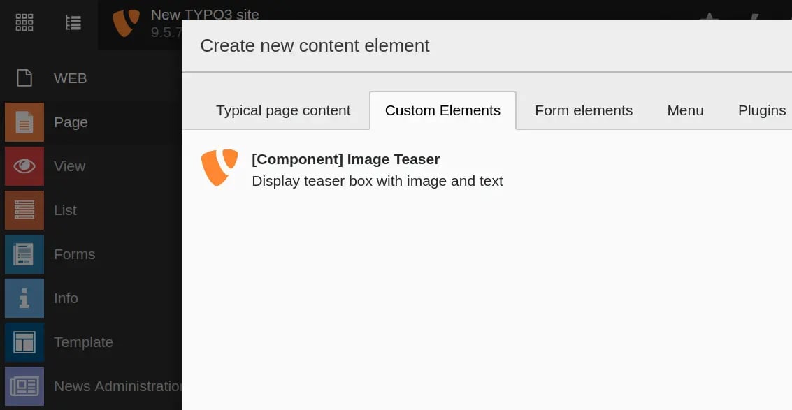 T3Planet TYPO3 Custom Element