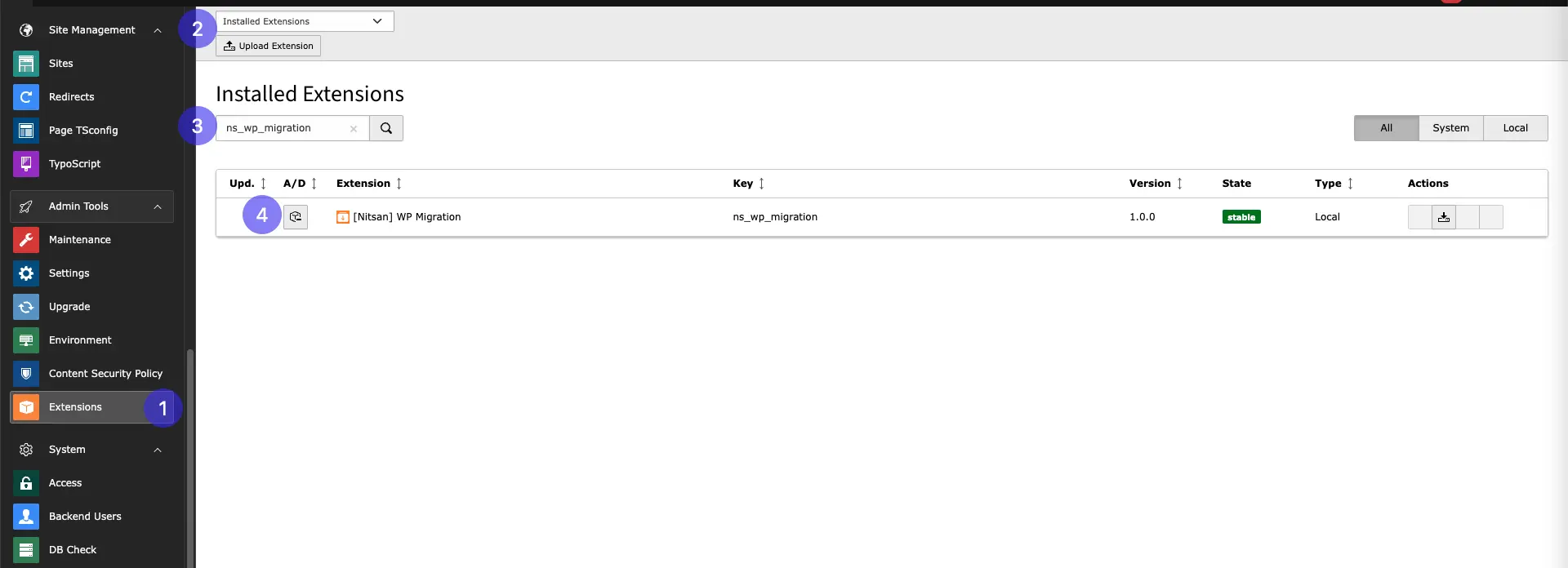 Install Extension