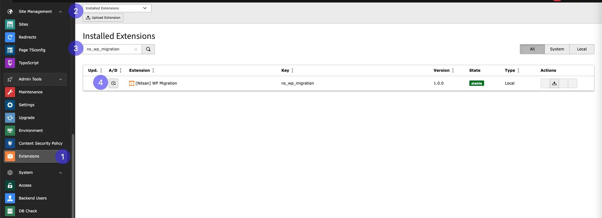 Install Extension