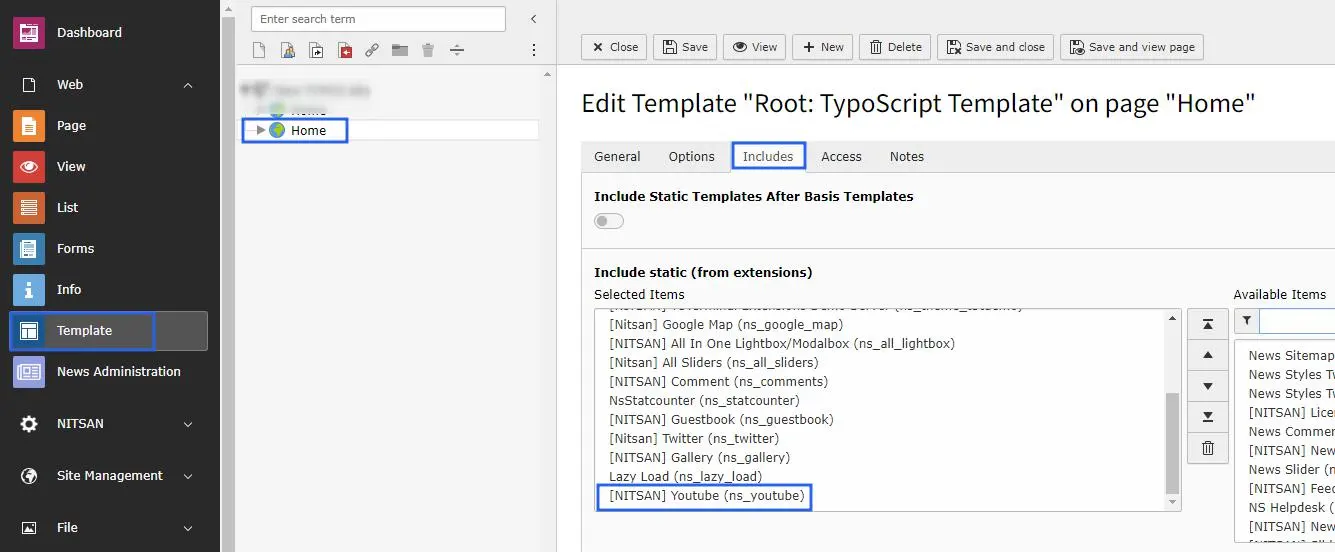 Activate Typoscript