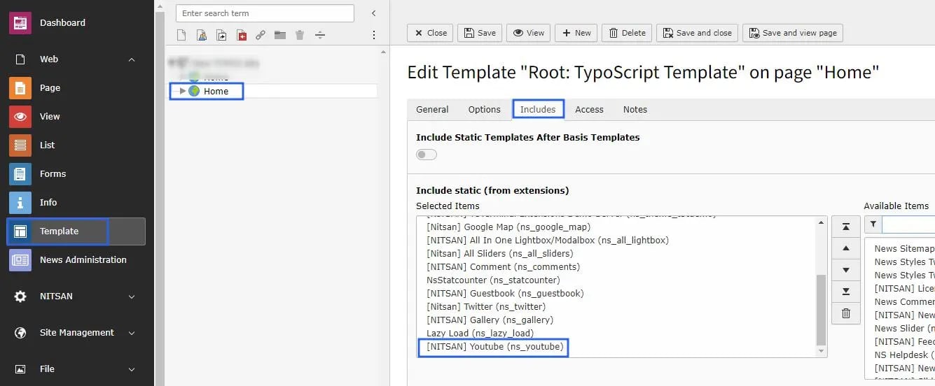 Activate Typoscript