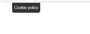 Settings of Cookies Hint popup