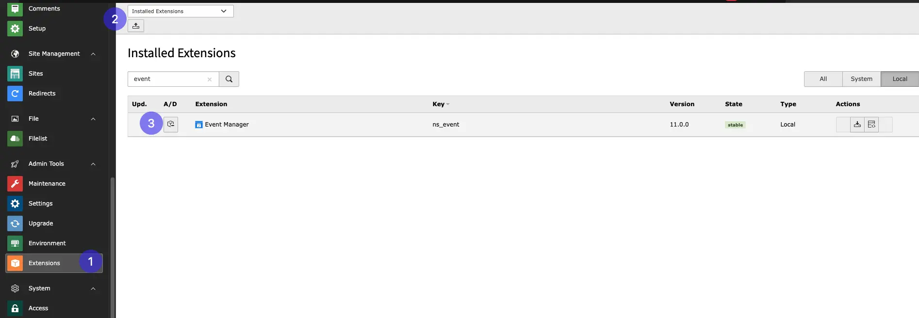 Install Extension