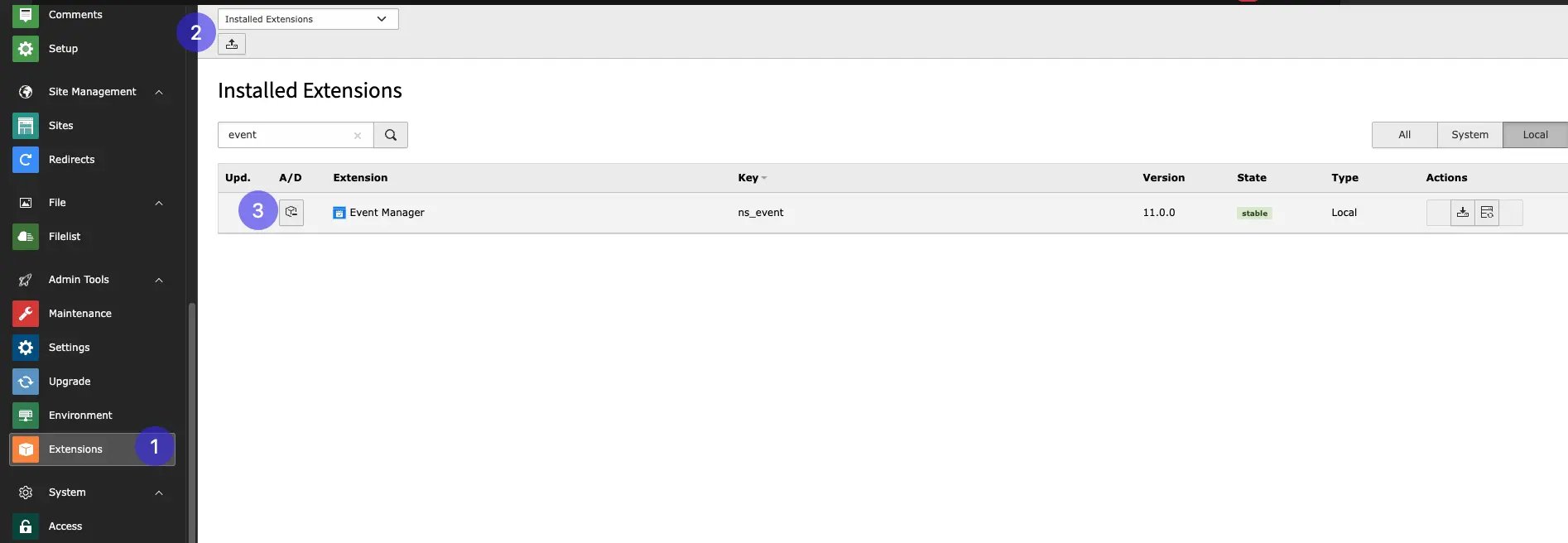 Install Extension