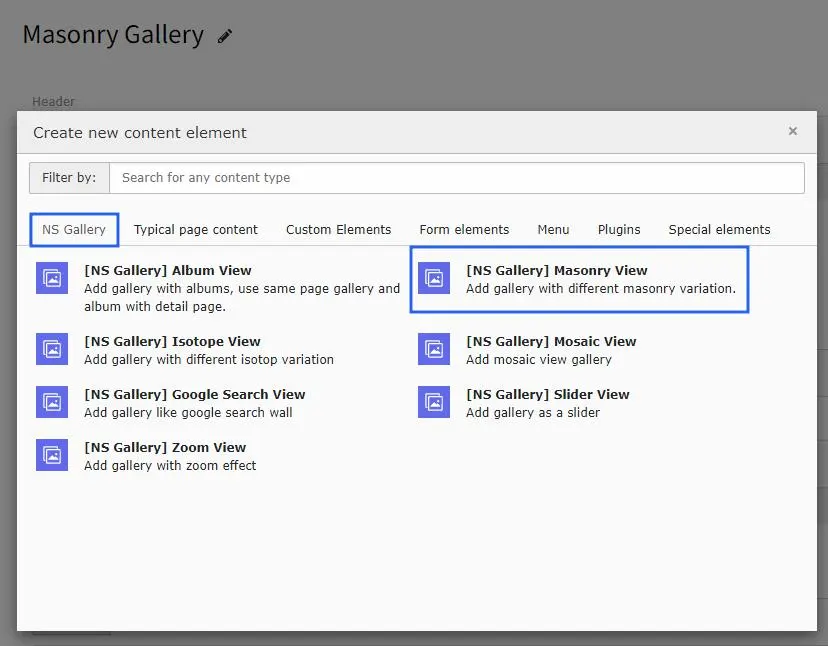 Gallery plugin_wizard_masonryview