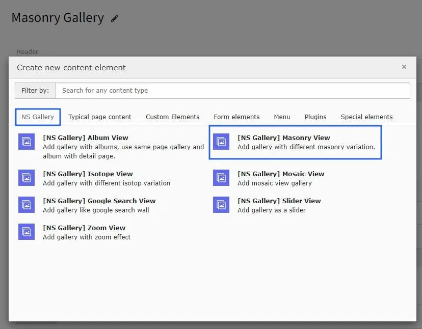 Gallery plugin_wizard_masonryview