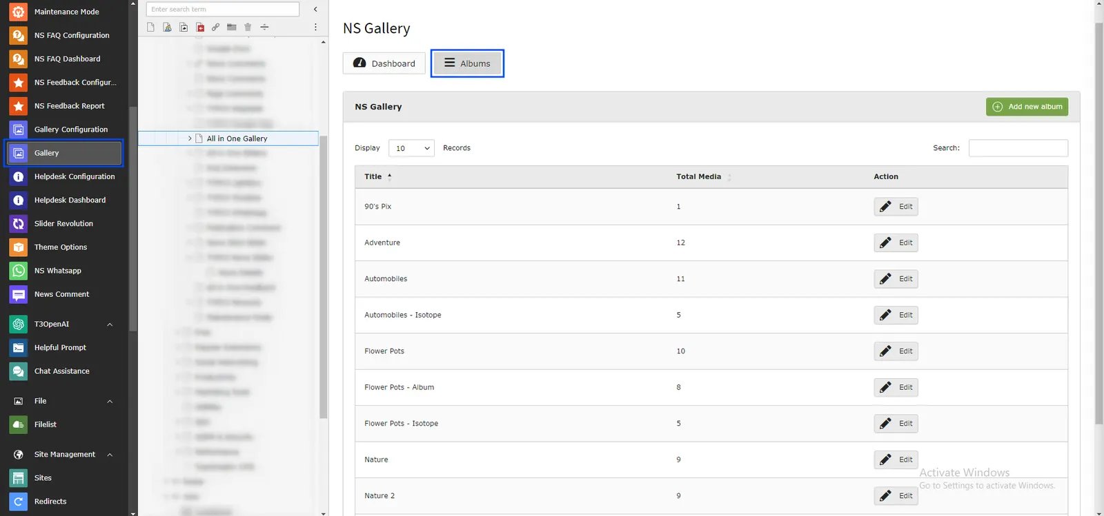 Albums Management