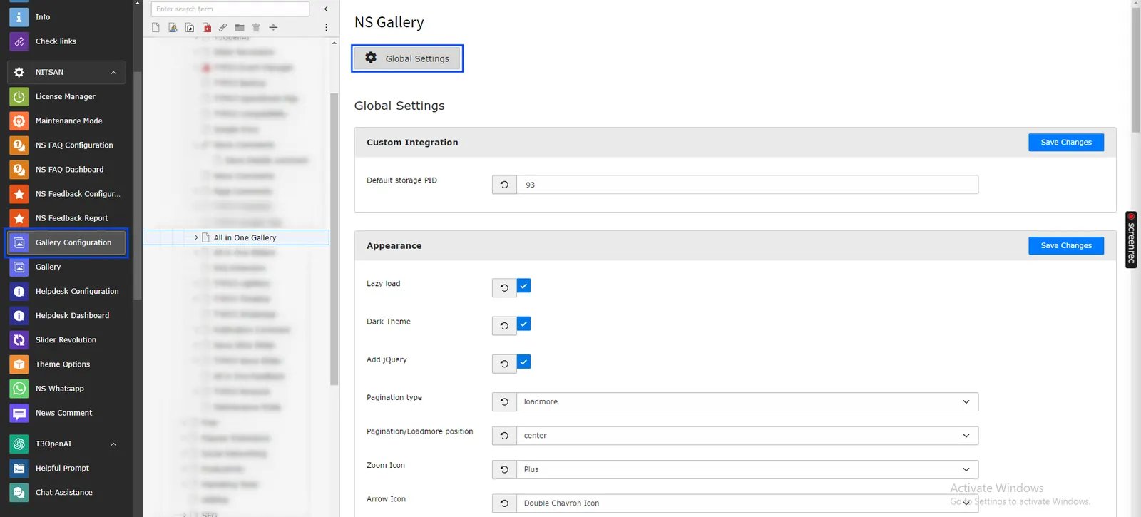 How to configure Global Settings?