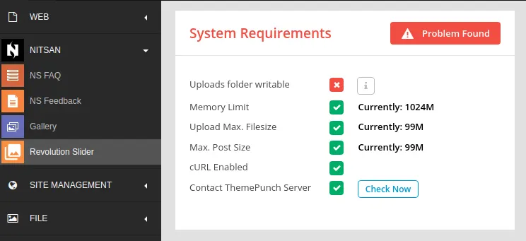 TYPO3-Revolution-Slider-System-Requirement