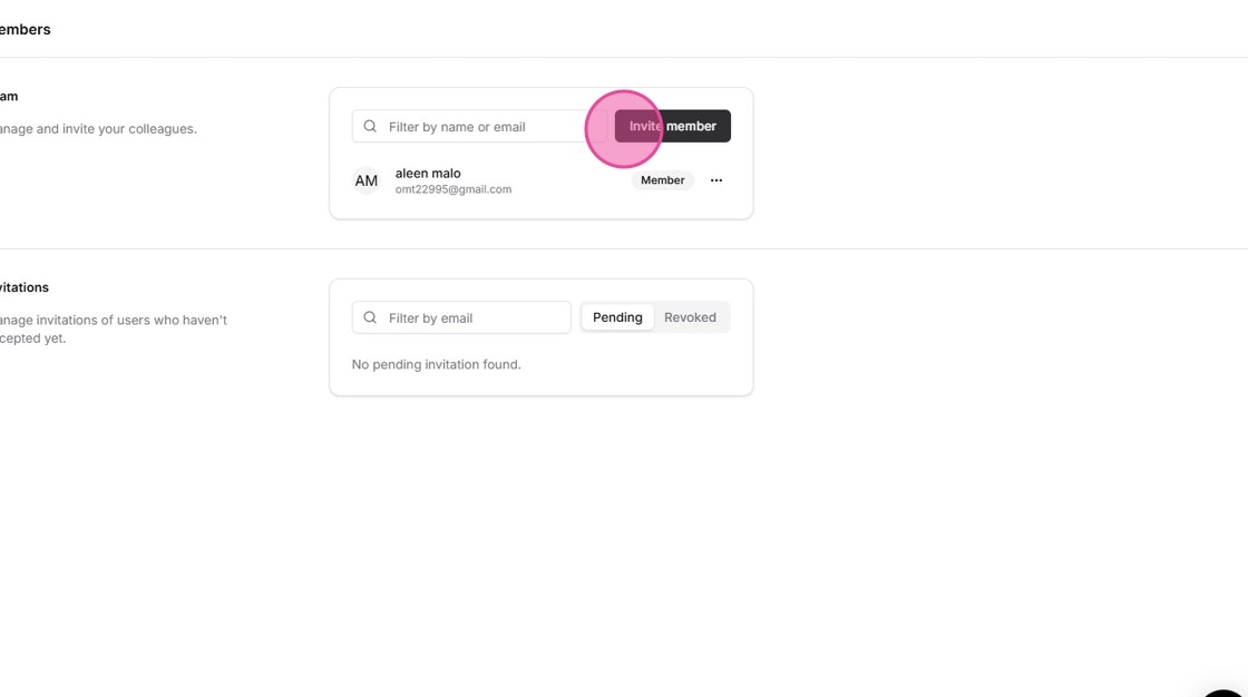 Open Invite Member Form