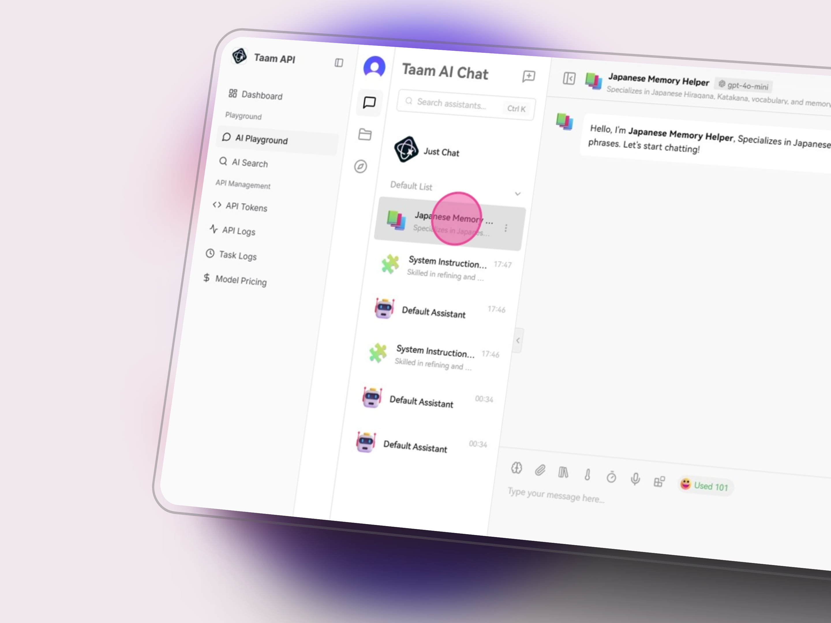 Using Assistant in Chat