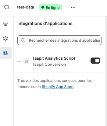 Enable Taapit Analytics Script in App Embeds