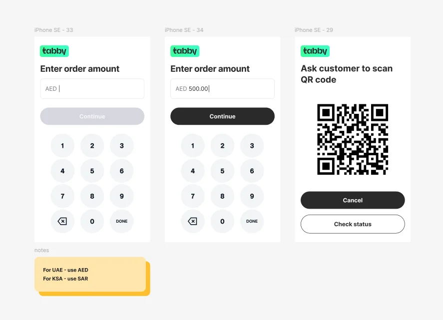 Native Screen POS Journey