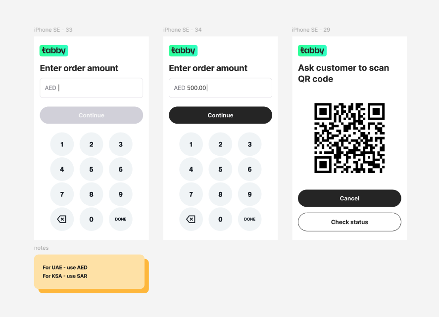 Native Screen POS Journey