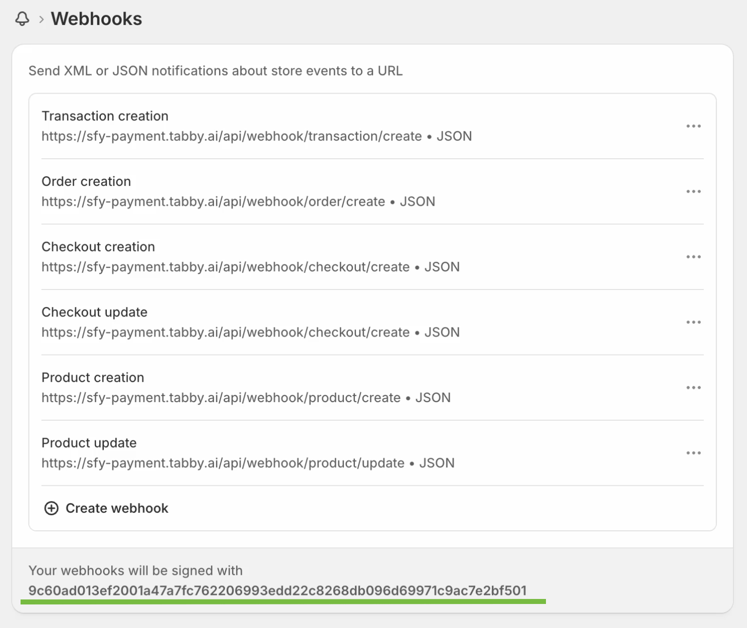 Webhook Verification Code