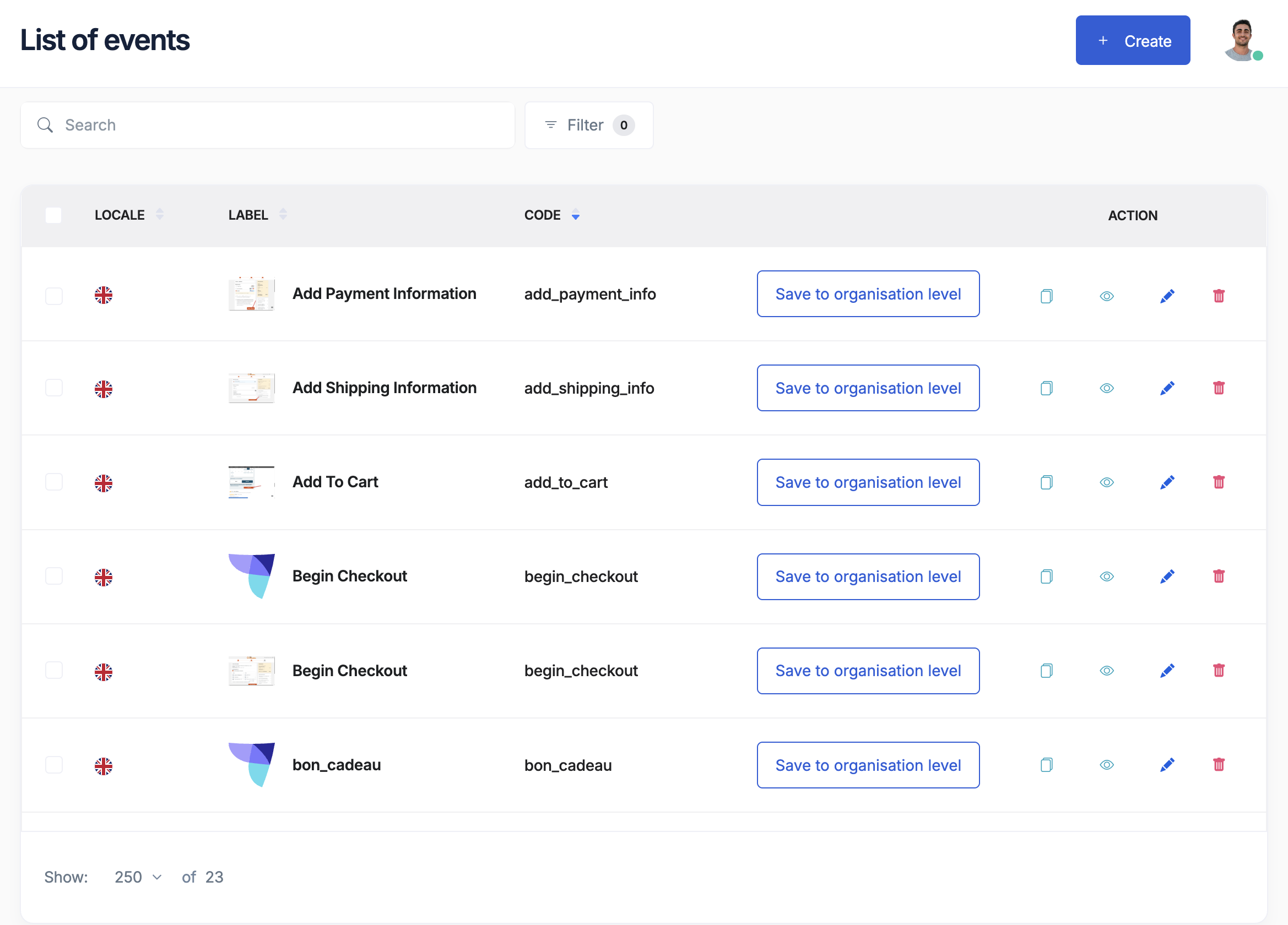 Event Library Browser