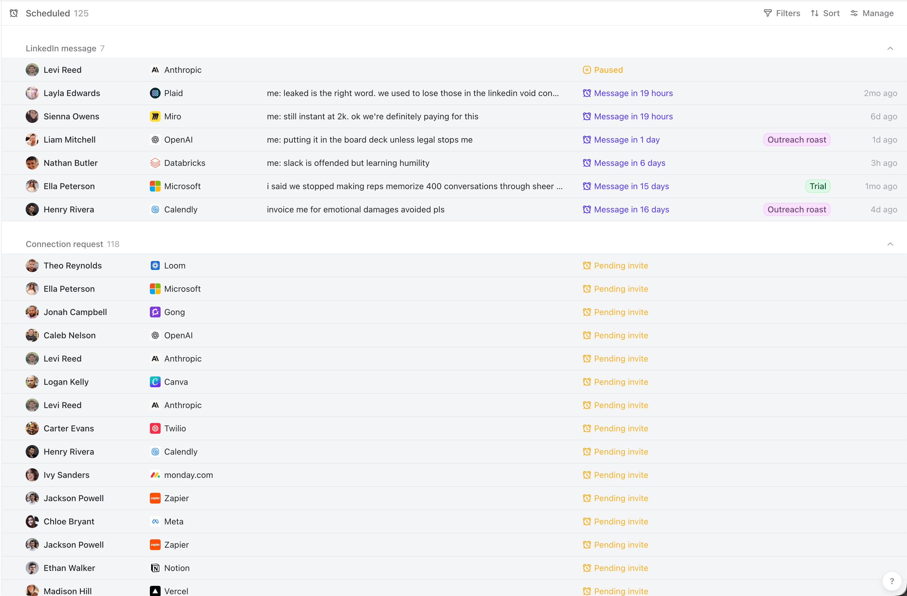 Inbox Scheduled Review