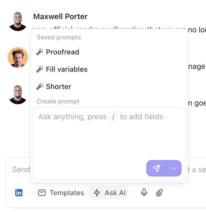 Composer Ask Ai