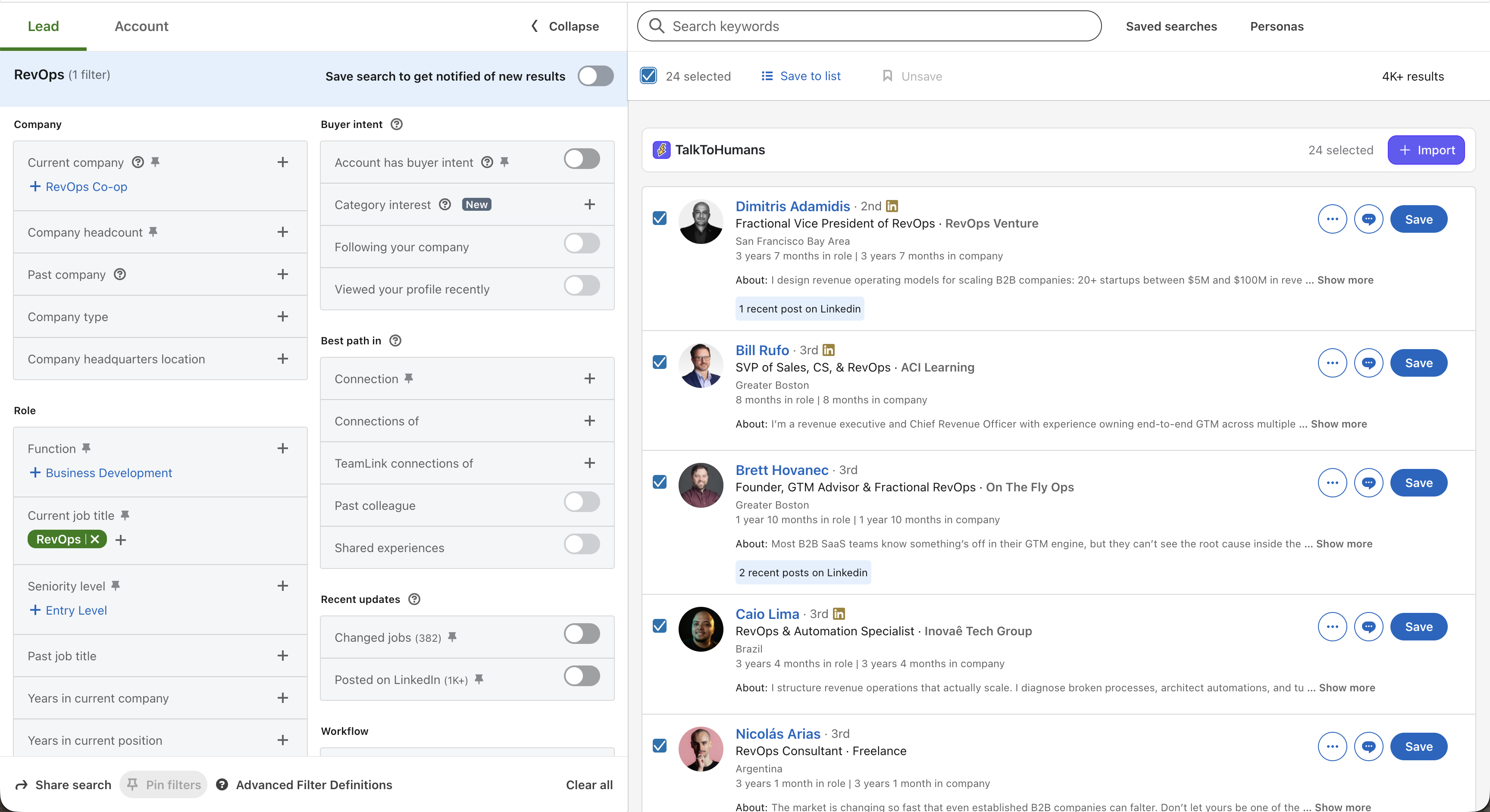 Talktohumans Sales Nav