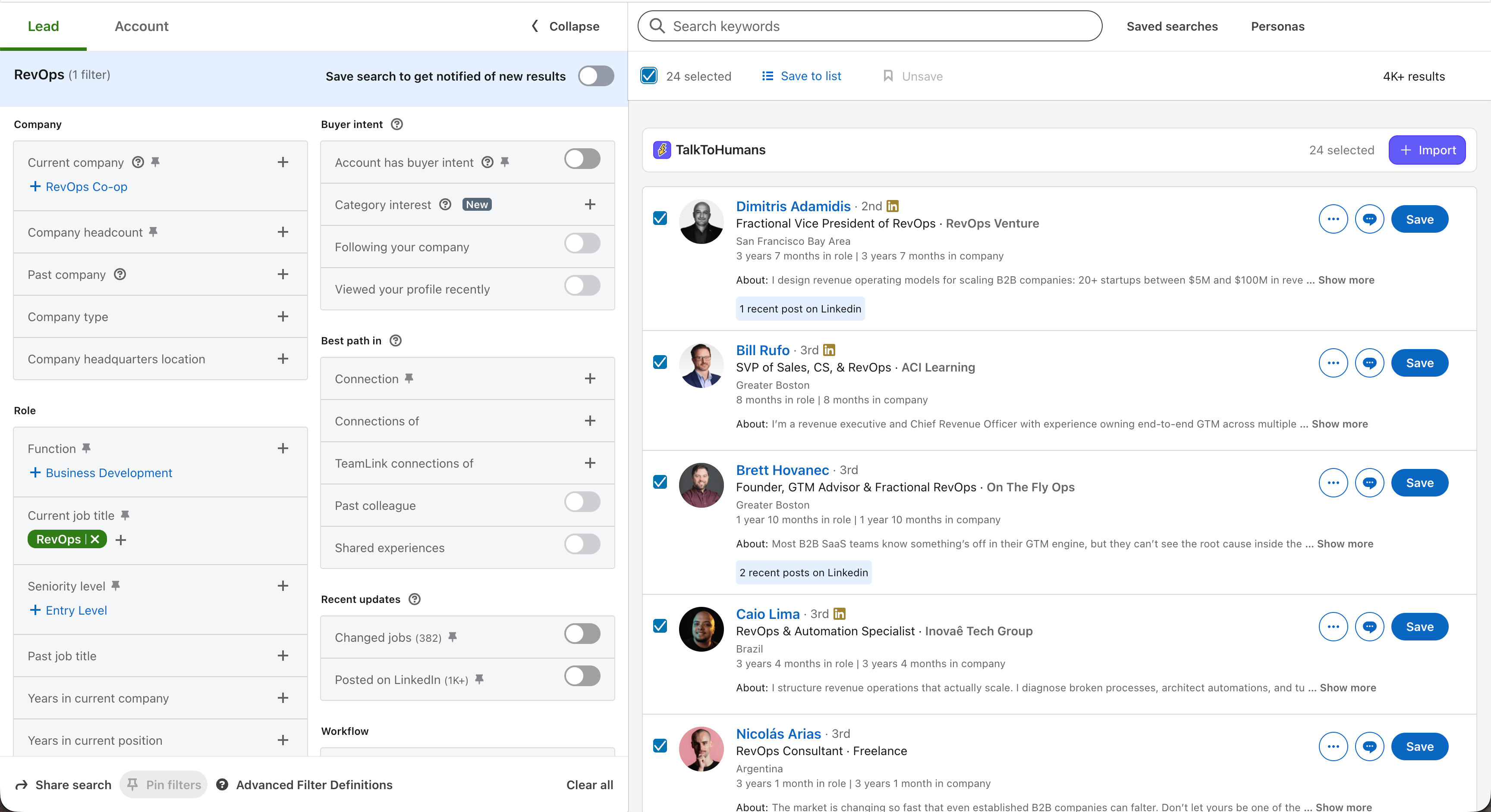 Talktohumans Sales Nav