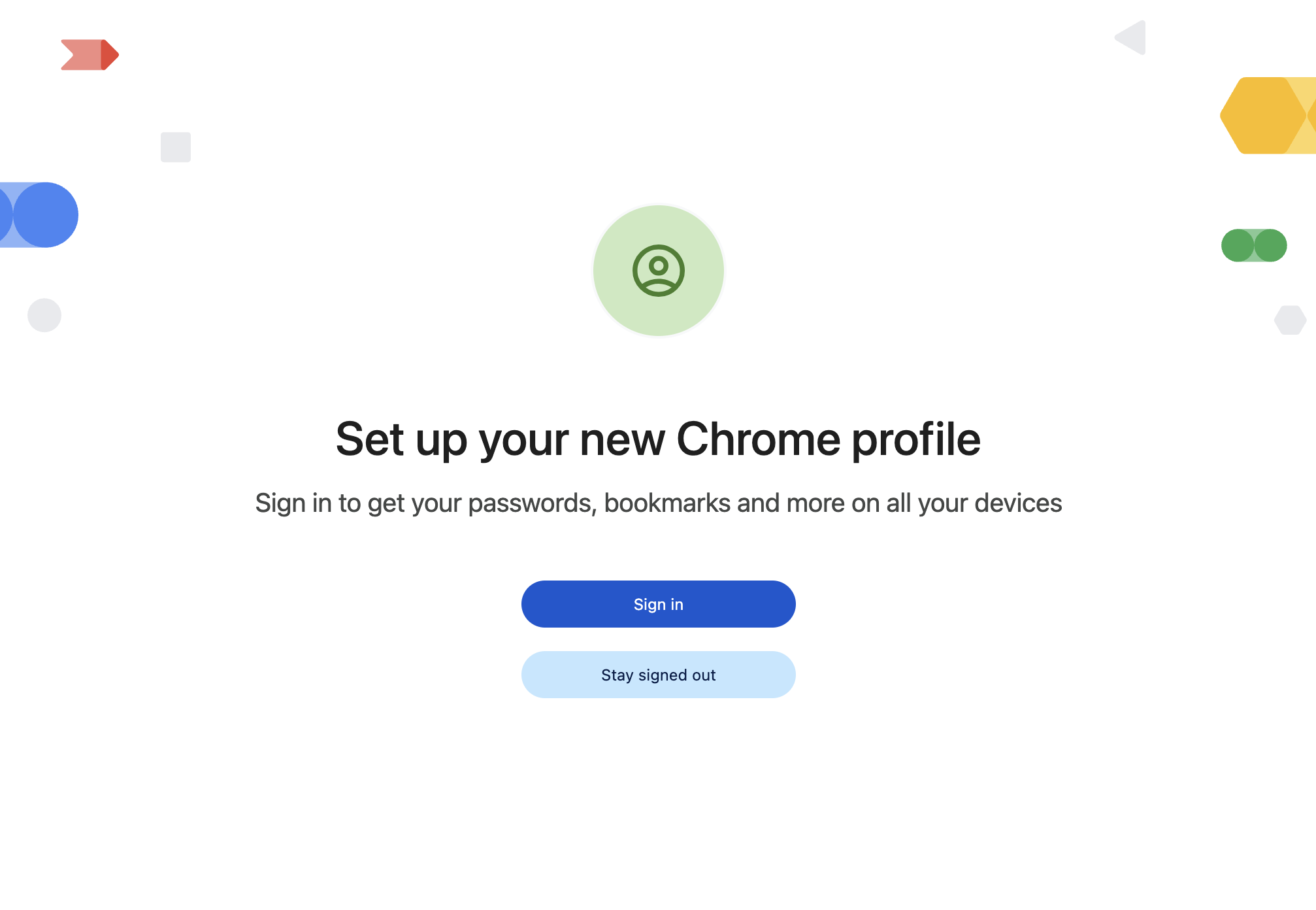 New Chrome Profile