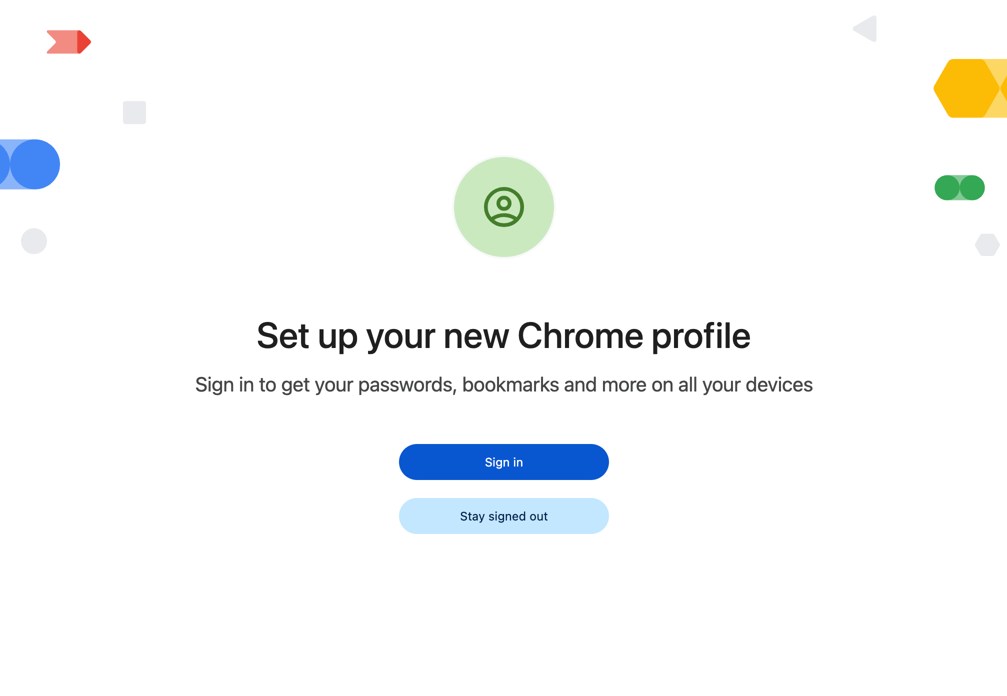 New Chrome Profile