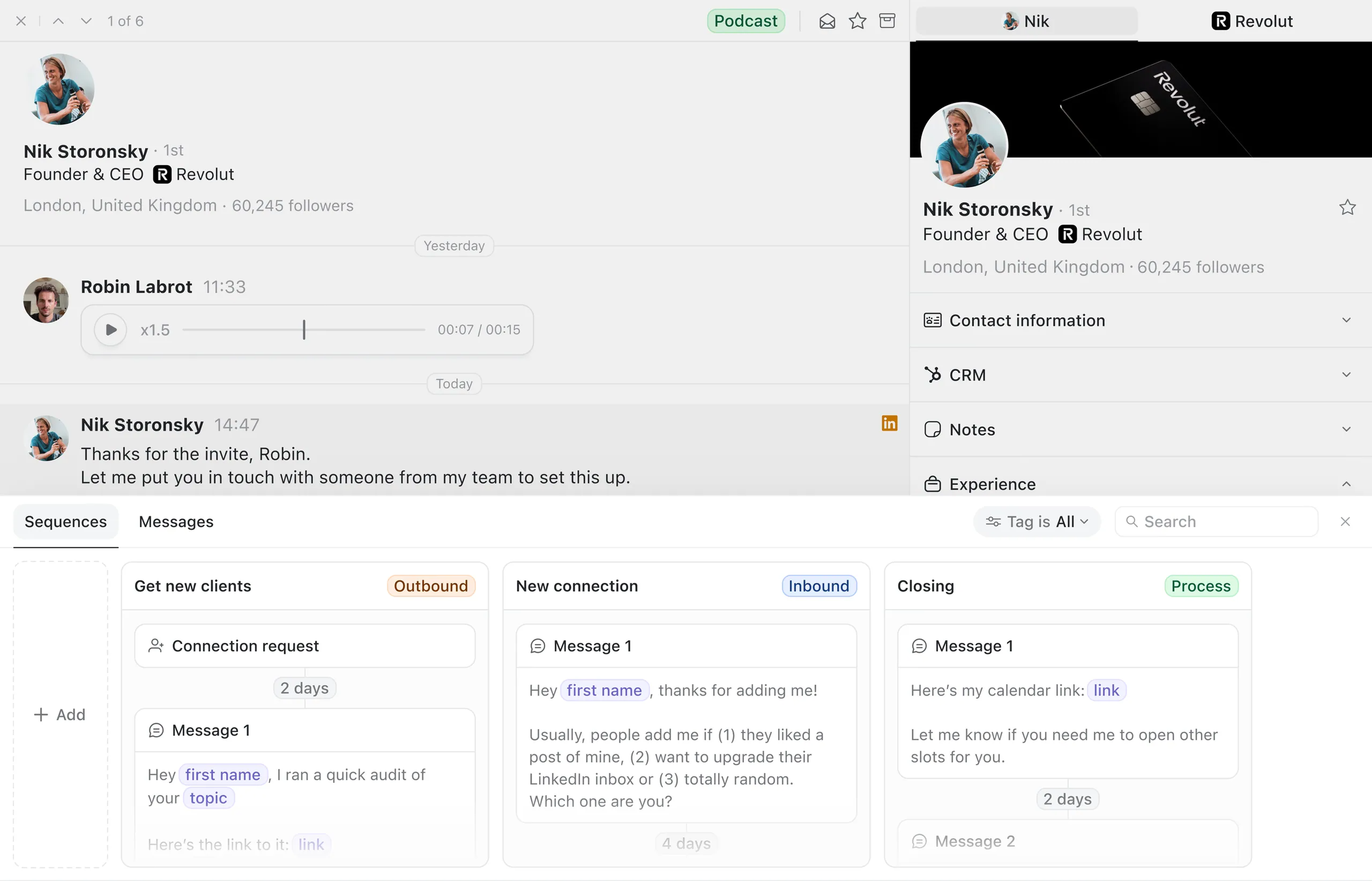 Talktohumans Schedule