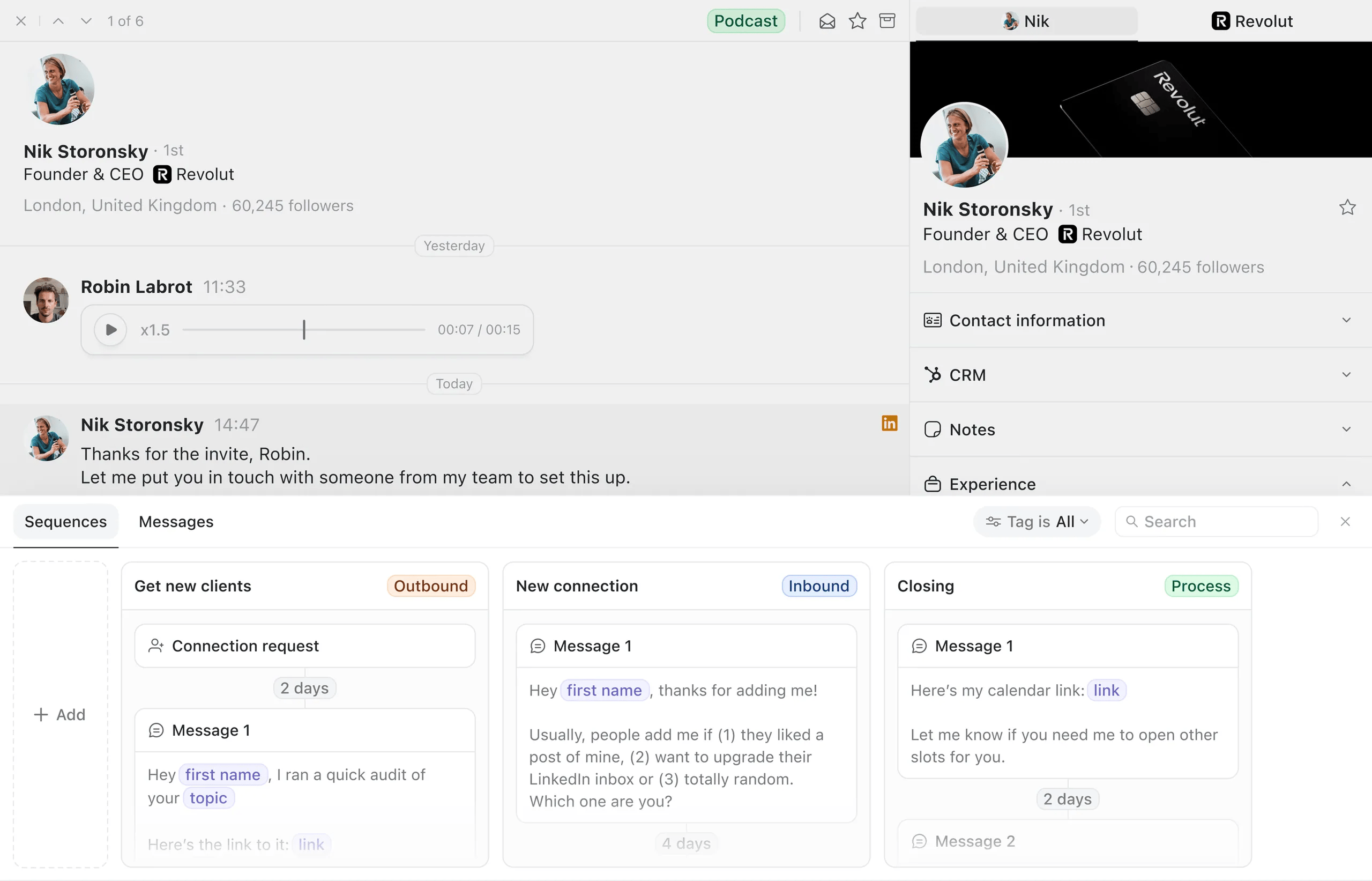 Talktohumans Schedule