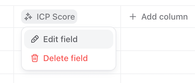 Edit Custom Field