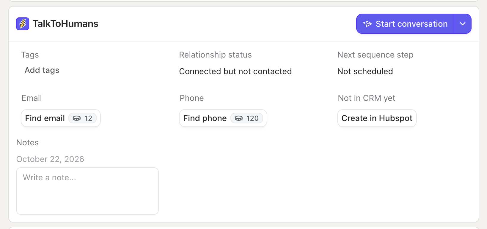Tth Linkedin Page Embed With Crm