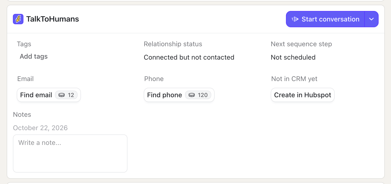 Tth Linkedin Page Embed With Crm