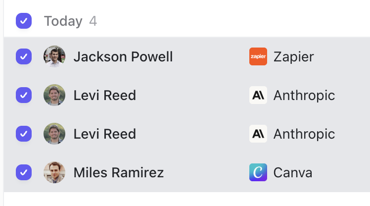 Bulk Select Contacts