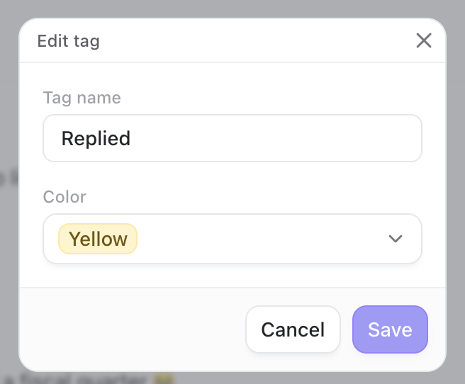 Edit Tag