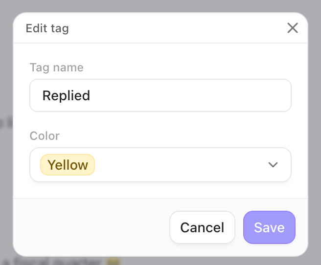 Edit Tag