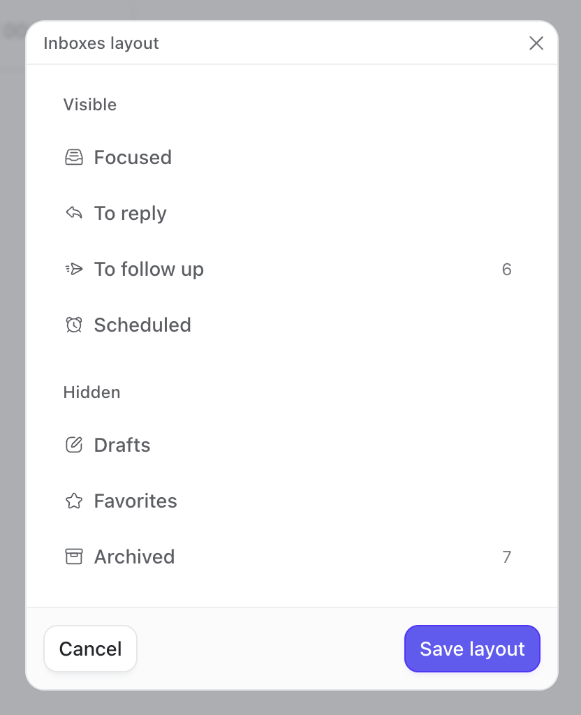 Hidden Default Inboxes
