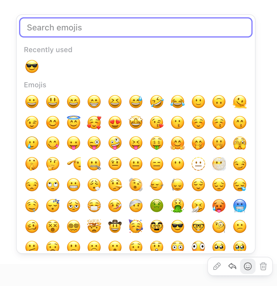 Composer Emoji Reaction