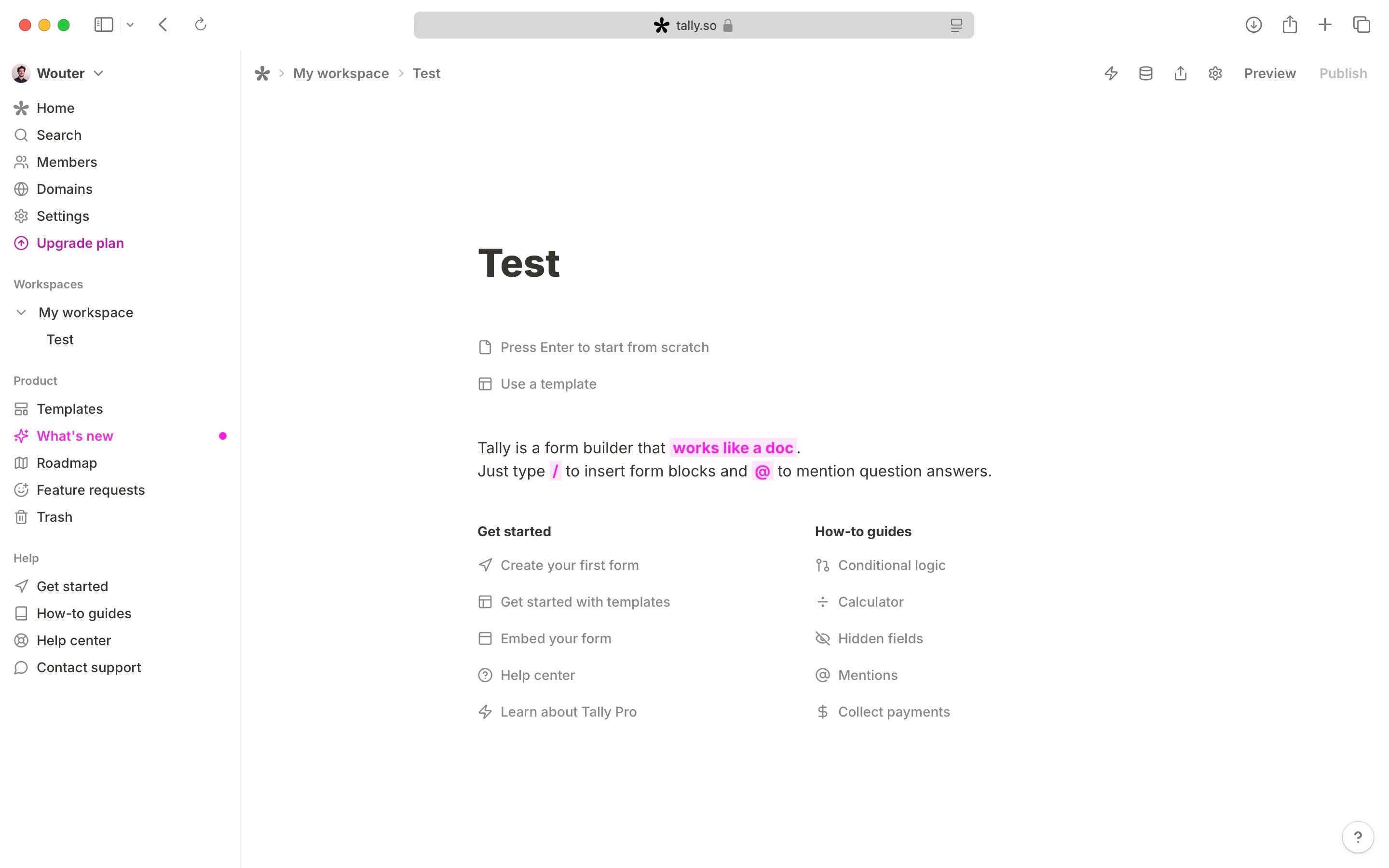 Create a simple form