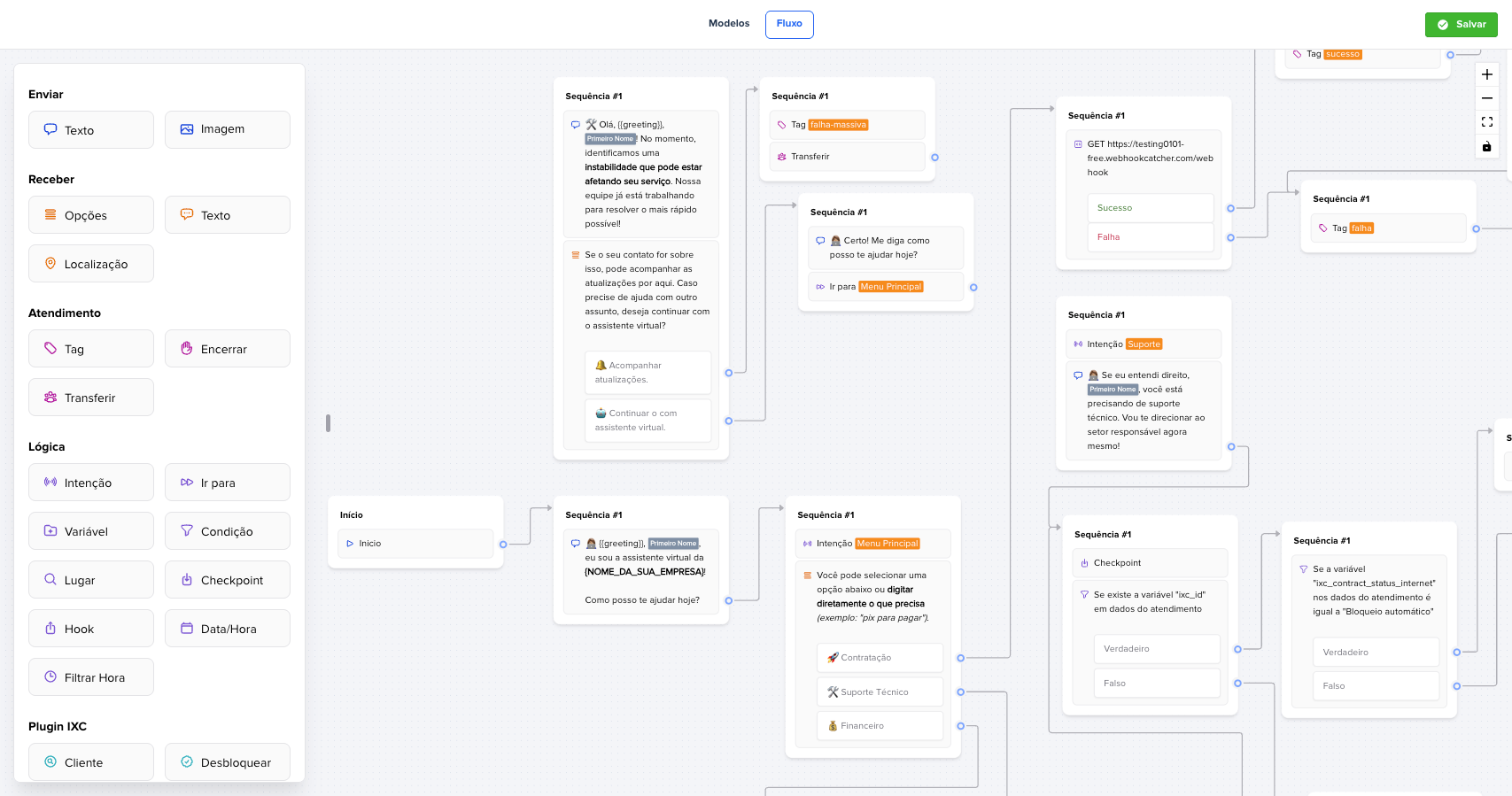 Chatbot Flow Builder