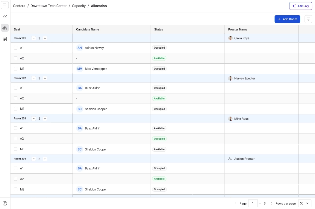 Understanding the Allocation View - Talview Docs