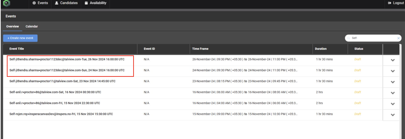 Differentiation Events Pn