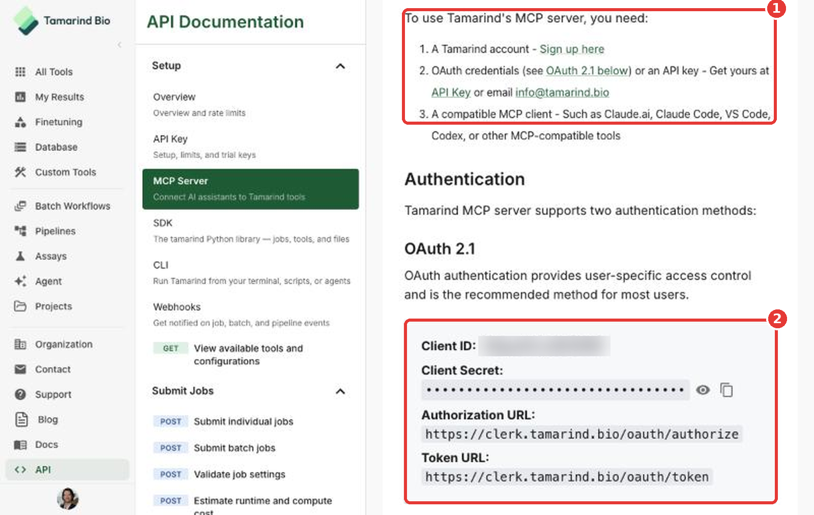 Requirements and OAuth credentials