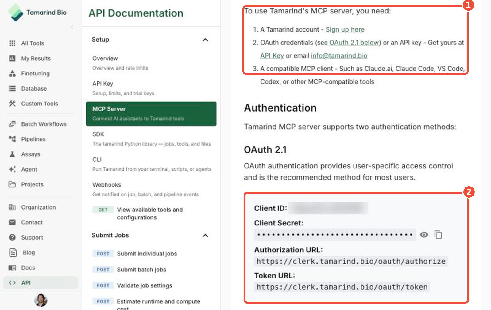 Requirements and OAuth credentials