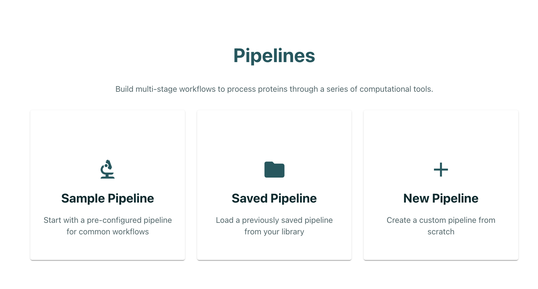 Create new pipeline
