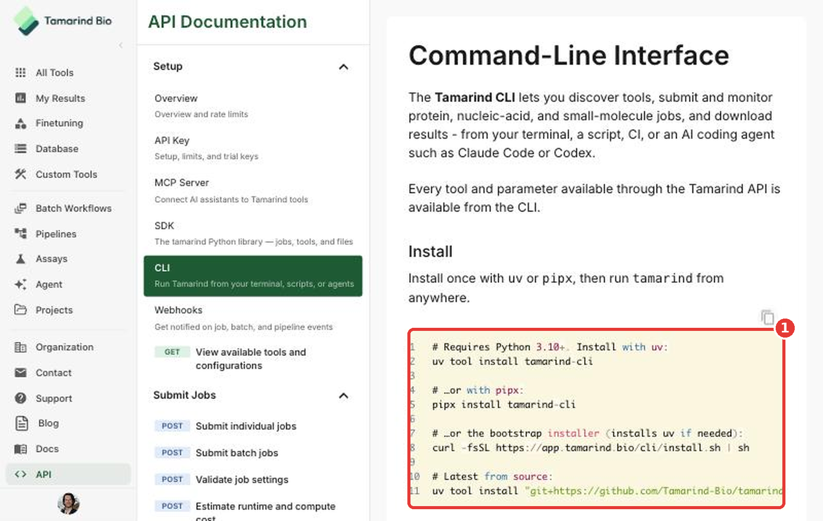 CLI page