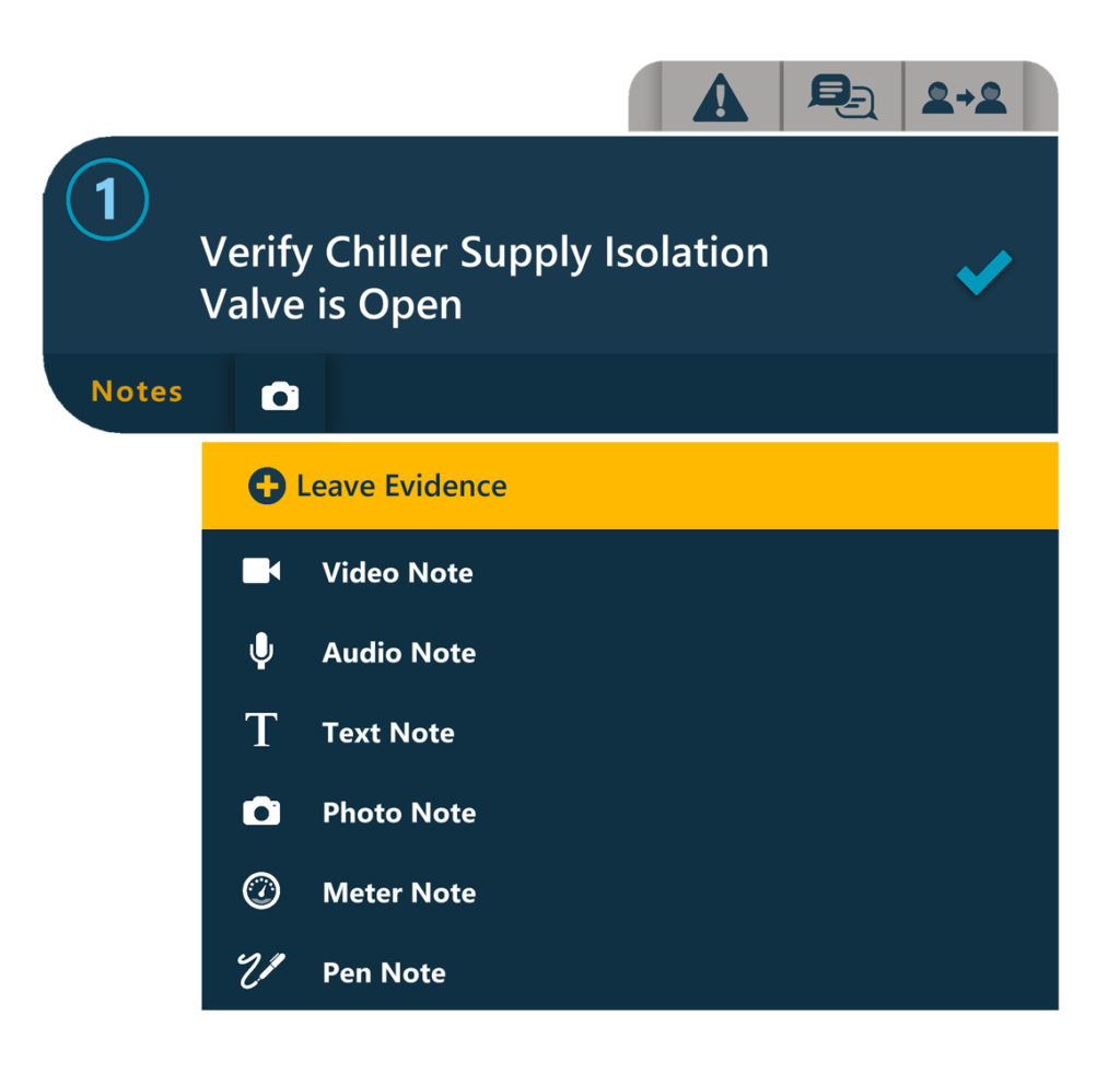 5 Leaving Evidence Drop Down List